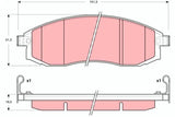 Brake Pad Set, Disc Brake GDB3327 - TRW - Brake Pads - TRW