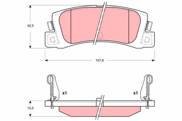 Brake Pad Set, Disc Brake GDB3329 - TRW