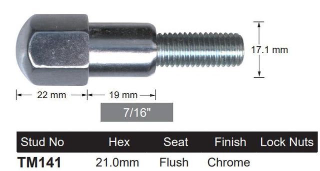 One Piece Stud TM141 - Nice Products | Universal Auto Spares