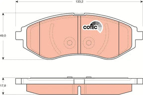 Brake Pad Set, Disc Brake GDB3330 - TRW