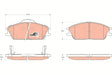 Brake Pad Set, Disc Brake GDB3331DT - TRW