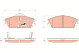Brake Pad Set, Disc Brake GDB3331DT - TRW
