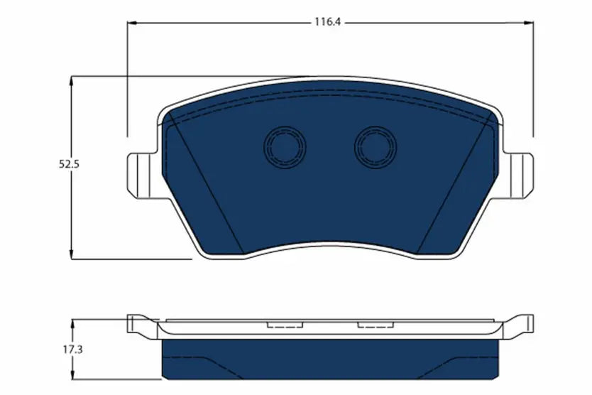Brake Pad Set, Disc Brake GDB3332BTE - TRW