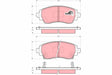 Brake Pad Set, Disc Brake GDB3333 - TRW