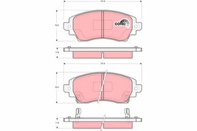 Brake Pad Set, Disc Brake GDB3333 - TRW