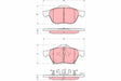 Brake Pad Set, Disc Brake GDB3335 - TRW