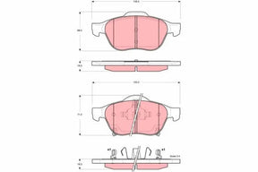 Brake Pad Set, Disc Brake GDB3335 - TRW