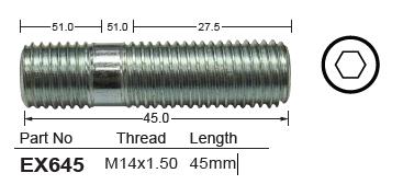 Stud Extension EX645 - Nice Products | Universal Auto Spares