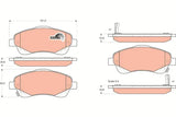 Brake Pad Set, Disc Brake GDB8336DT - TRW