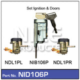 Ignition Barrel & Doors NID106P - Nice Products | Universal Auto Spares