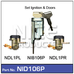 Ignition Barrel & Doors NID106P - Nice Products | Universal Auto Spares