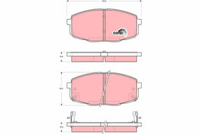 Brake Pad Set, Disc Brake GDB3342 - TRW