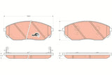 Brake Pad Set, Disc Brake GDB3343DT - TRW