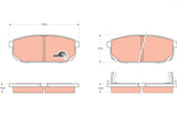 Brake Pad Set, Disc Brake GDB3344 - TRW - Brake Pads - TRW