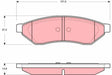 Brake Pad Set, Disc Brake GDB3346 - TRW