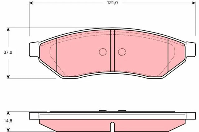 Brake Pad Set, Disc Brake GDB3346 - TRW