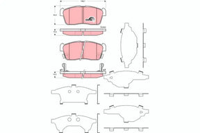 Brake Pad Set, Disc Brake GDB3359 - TRW