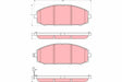 Brake Pad Set, Disc Brake GDB3361 - TRW