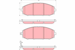 Brake Pad Set, Disc Brake GDB3361 - TRW