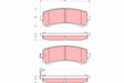 Brake Pad Set, Disc Brake GDB3362 - TRW