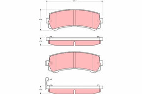 Brake Pad Set, Disc Brake GDB3362 - TRW