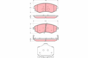 Brake Pad Set, Disc Brake GDB3365 - TRW