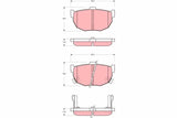 Brake Pad Set, Disc Brake GDB336 - TRW - Brake Pads - TRW