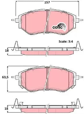 Brake Pad Set, Disc Brake GDB3372 - TRW