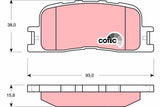 Brake Pad Set, Disc Brake GDB3374 - TRW - Brake Pads - TRW