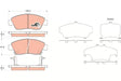 Brake Pad Set, Disc Brake GDB3375DT - TRW