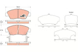 Brake Pad Set, Disc Brake GDB3375DT - TRW