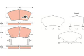 Brake Pad Set, Disc Brake GDB3375DT - TRW