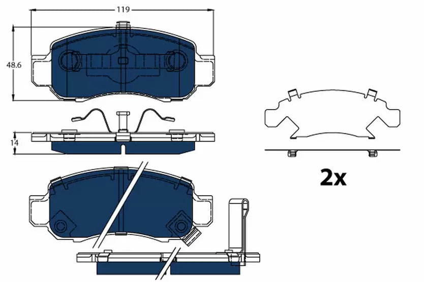 Brake Pad Set, Disc Brake GDB3376 - TRW