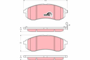 Brake Pad Set, Disc Brake GDB3380 - TRW