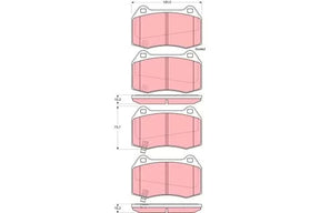 Brake Pad Set, Disc Brake GDB3381 - TRW
