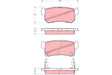 Brake Pad Set, Disc Brake GDB3382 - TRW