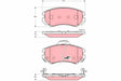 Brake Pad Set, Disc Brake GDB3386 - TRW