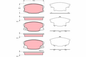 Brake Pad Set, Disc Brake GDB3388 - TRW