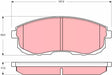 Brake Pad Set, Disc Brake GDB3390 - TRW