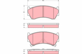 Brake Pad Set, Disc Brake GDB3391 - TRW