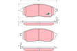 Brake Pad Set, Disc Brake GDB8342AT - TRW