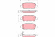 Brake Pad Set, Disc Brake GDB339 - TRW