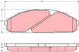 Brake Pad Set, Disc Brake GDB3394 - TRW