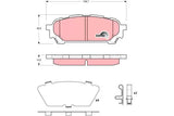 Brake Pad Set, Disc Brake GDB3395DT - TRW