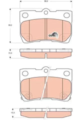 Brake Pad Set, Disc Brake GDB3399 - TRW - Brake Pads - TRW