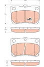 Brake Pad Set, Disc Brake GDB3399DT - TRW