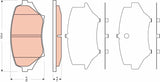 Brake Pad Set, Disc Brake GDB3401 - TRW - Brake Pads - TRW