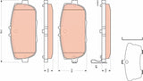 Brake Pad Set, Disc Brake GDB3402 - TRW - Brake Pads - TRW