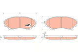 Brake Pad Set, Disc Brake GDB3403DT - TRW