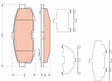 Brake Pad Set, Disc Brake GDB3406 - TRW